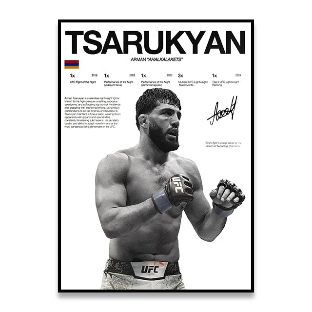 UFC Iconic MMA Legends & Champion Fighters Canvas Prints
