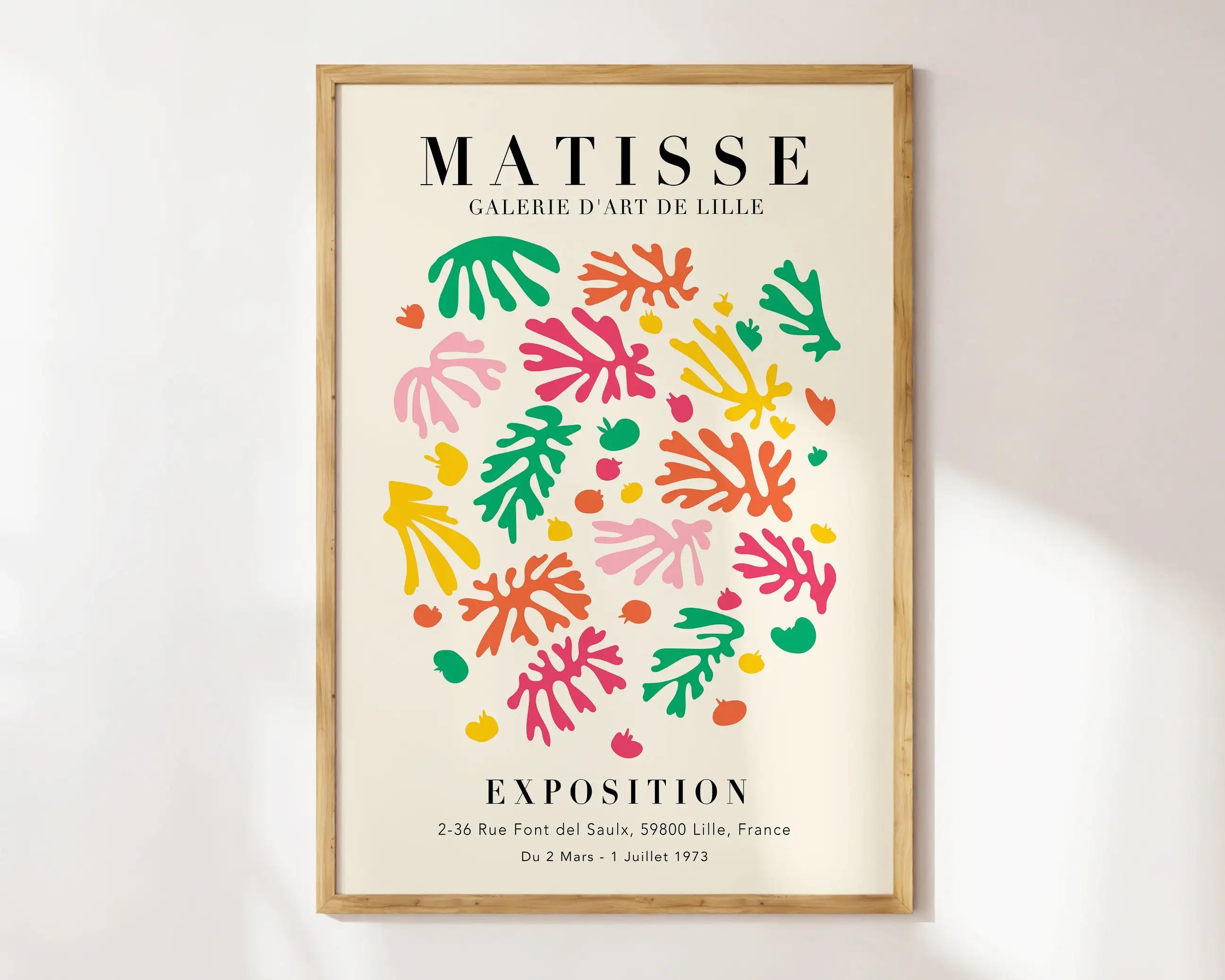Matisse Floral Cut Outs Exhibition Canvas Print