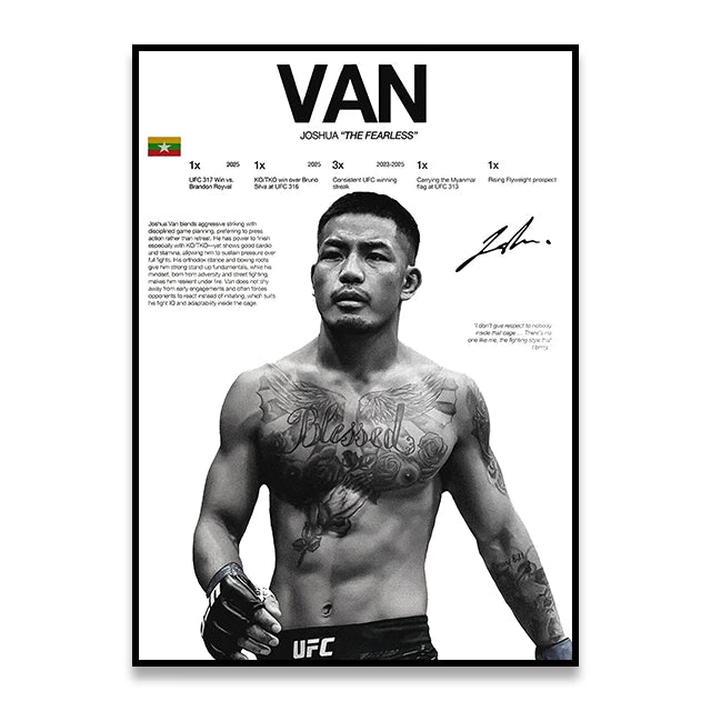 UFC Iconic MMA Legends & Champion Fighters Canvas Prints