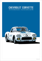 Vintage Racing Bold GT Supercars Art Canvas Prints