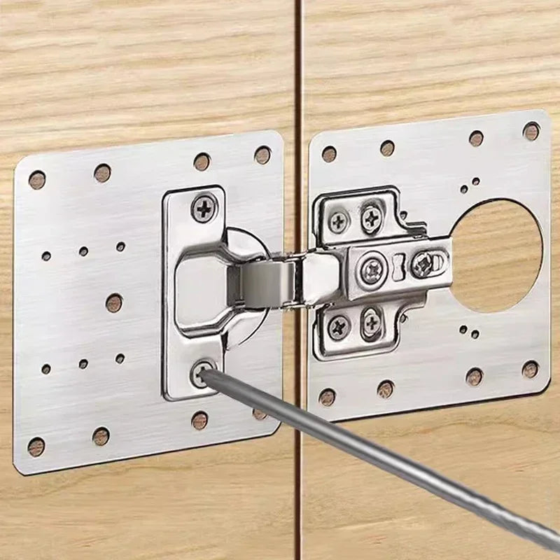 Cabinet Hinge Square Repair Plate Kit